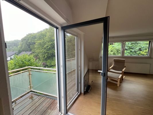 DG: Ausblick Balkon am grünen Stadtrand