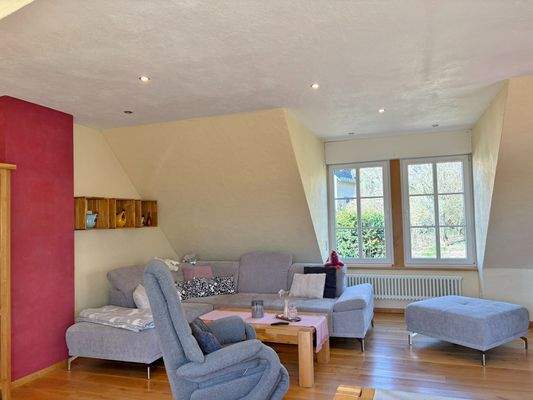 mit Dachschräge und Weitblick