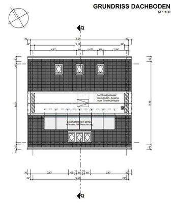 Grundriss Dachboden