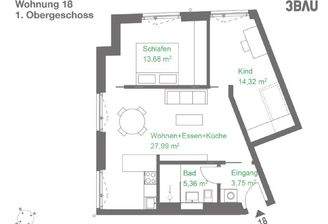Grundriss Wohnung 18
