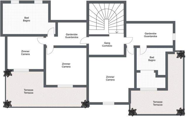 Padenghe OG - OG - 2D Floor Plan