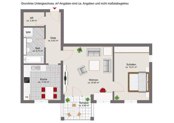 Grundriss Untergeschoss