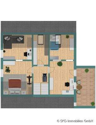 Grundriss Skizze Dachgeschoss