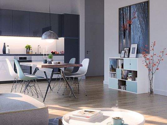 Hell, luftig, leicht: Eine DG-Wohnung für Genießer