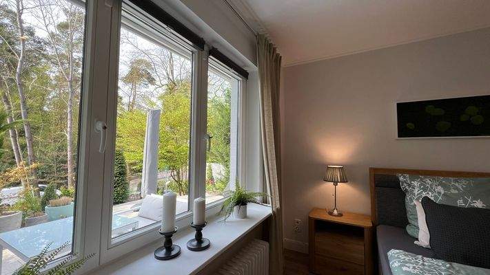 Blick aus dem Schlafzimmer