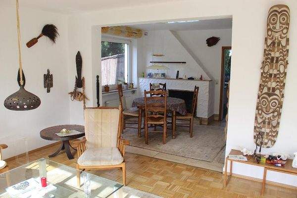 Wohnzimmer EG - Blick zum Esszimmer/-bereich