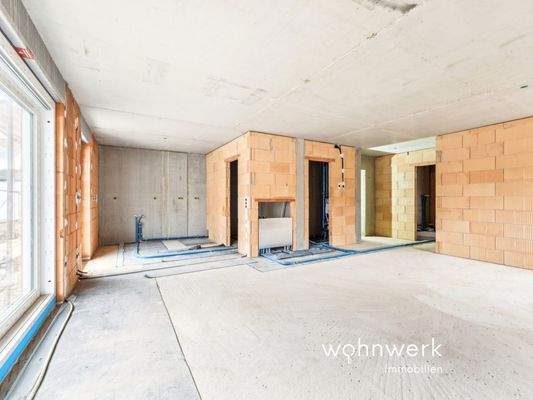 Ansicht Küche Wohnzimmer