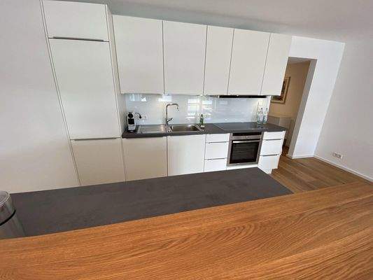 Wohnzimmer mit Küche