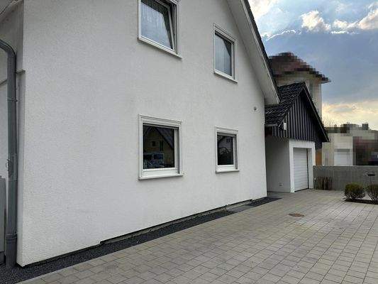 Haus-Außenansicht-Detail