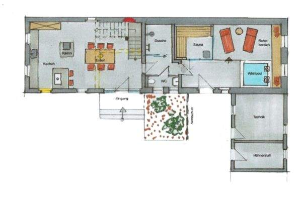 Grundriss-Skizze - Erdgeschoss