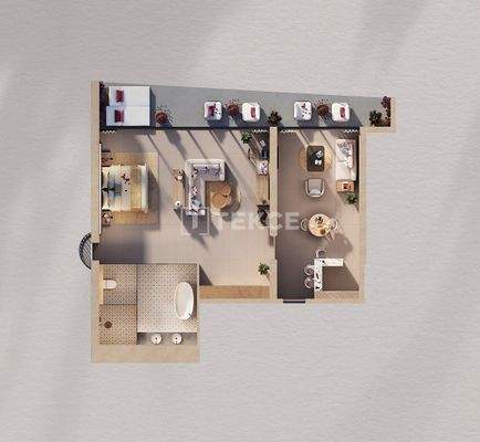 Beachfront Hotel Rooms with Rental Guarantee in World Islands Dubai