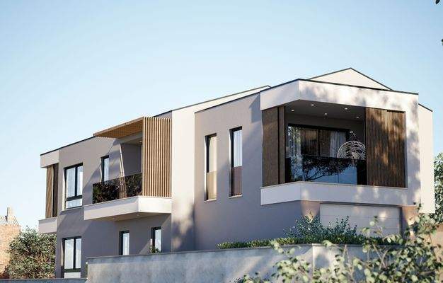 Visualisierung des Obergeschosses von außen