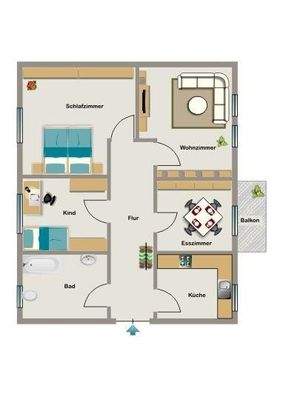 Grundriss beispielhaft