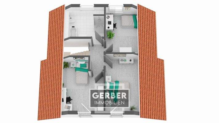 Grundriss 6 Saalburg DG