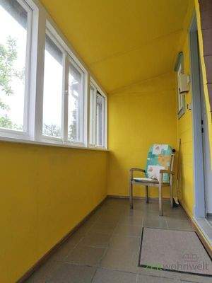 überdachter Hauseingang