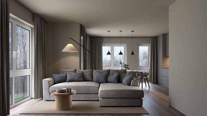 Visualisierung Wohnzimmer