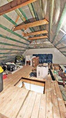 Isolierter Dachboden