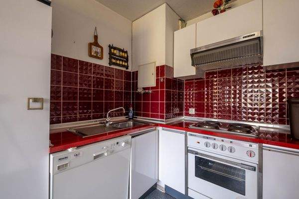 Küche bei Essbereich