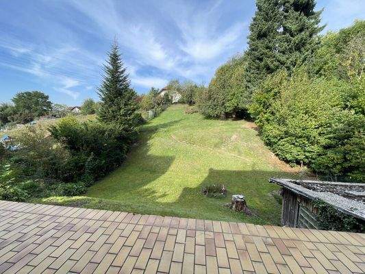 Blick von der Terrasse