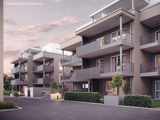 Unverbindliche Illustration: Innenhof