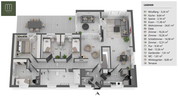 Grundriss Ergeschoss