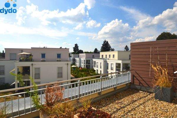 Ausblick von der Dachterrasse aus