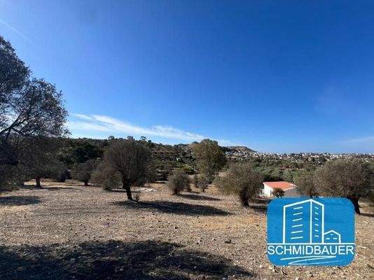 Kreta, Pitsidia: Grundstück mit Baugenehmigung für drei Luxusvillen zu verkaufen