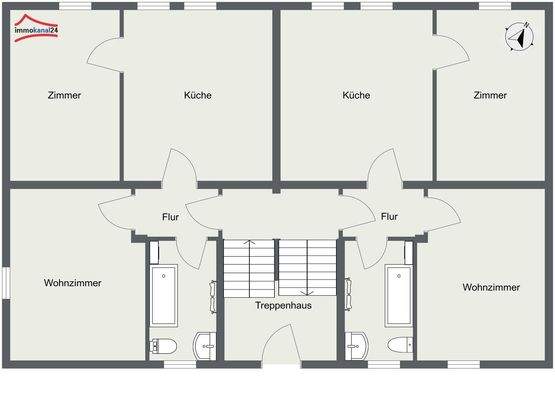 Grundriss EG & 1. OG identisch