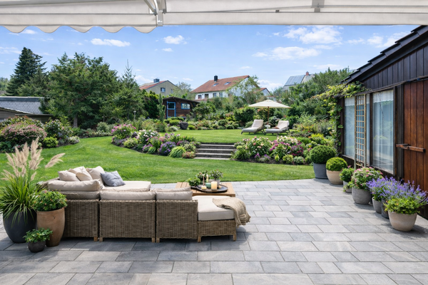 Außen | Terrasse und Garten, virt. Darstellung