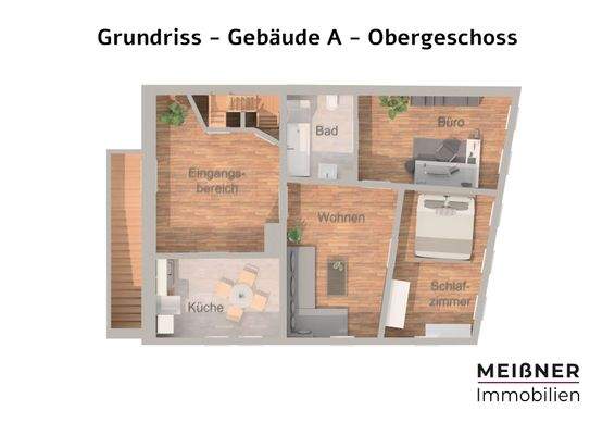 Gebäude 1 - Obergeschoss (Vorderseite)