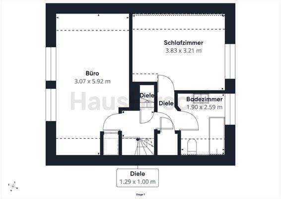 Grundriss Obergeschoss