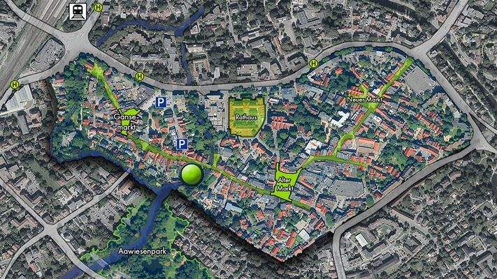 Lageplan Stadtzentrum