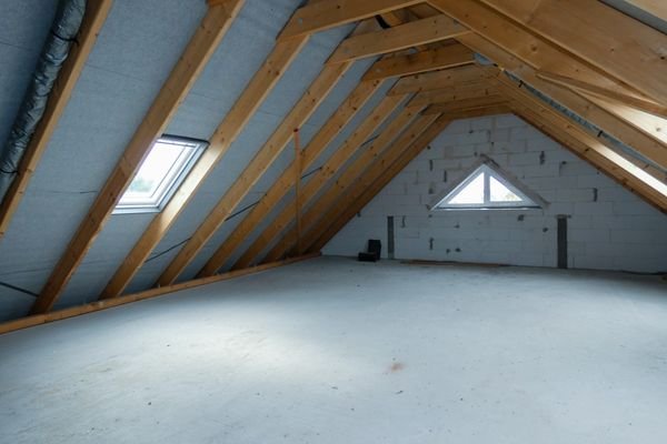 Spitzboden für Lagerzwecke