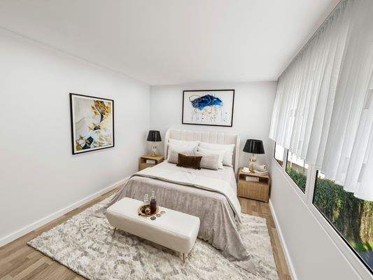 Schlafzimmer mit Visualisierung