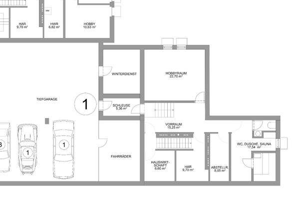 TIEFGARAE UND KELLER