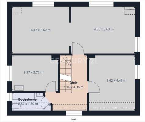 Grundriss 2. Etage - Dachgeschoss