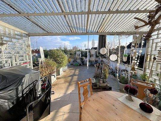 Dachterrasse - teilweise überdacht