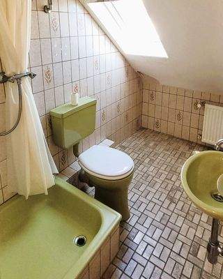 Duschbad im Dachgeschoss