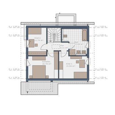 Grundriss Obergeschoss