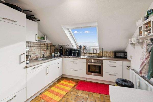 Küche im Dachgeschoss