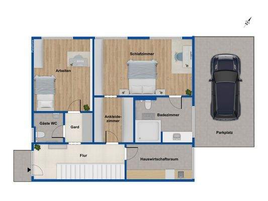 Grundriss 1 Obergeschoss 