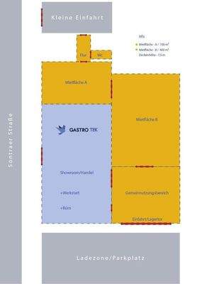 Skizze / Freifläche in Gelb
