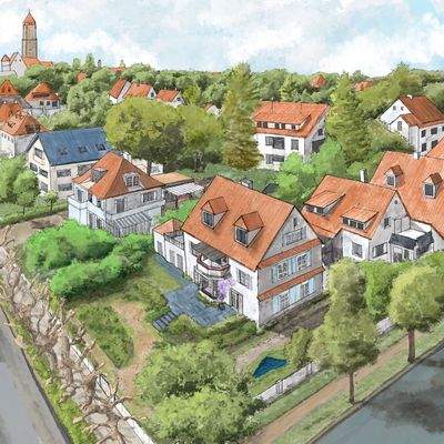 Visualisierung des Anbaus und Aufstockung