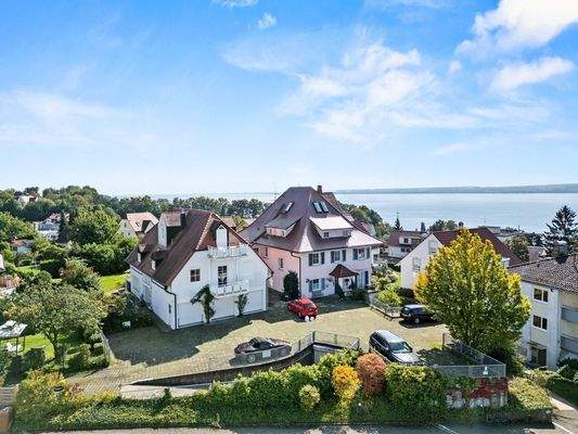 Nordwestansicht der Wohnanlage