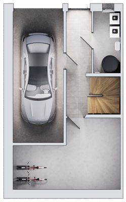 Haus und Garage: Eine Einheit!