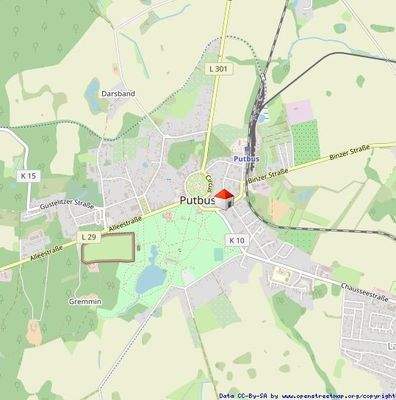 Lage in Putbus