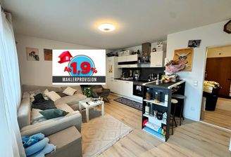 Wohnzimmer mit Küche - Logo