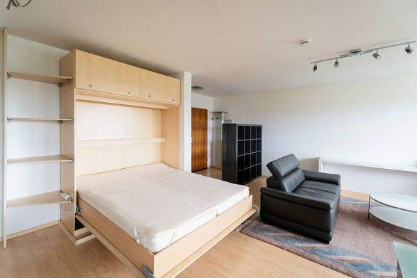 Platzsparendes, hochwertiges Klappbett – maximaler Freiraum für den Alltag