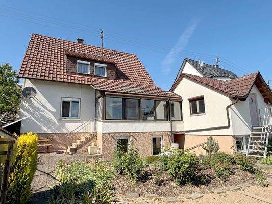 Rückansicht des Hauses