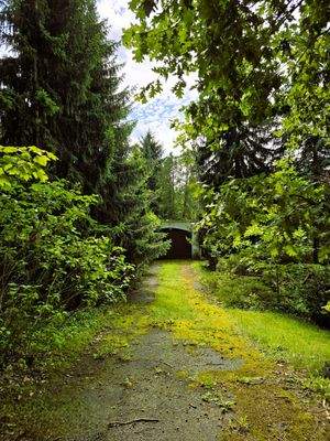 Auffahrt kleine Garage